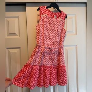 GAP, NWT Floral Red and White Dress, Size M